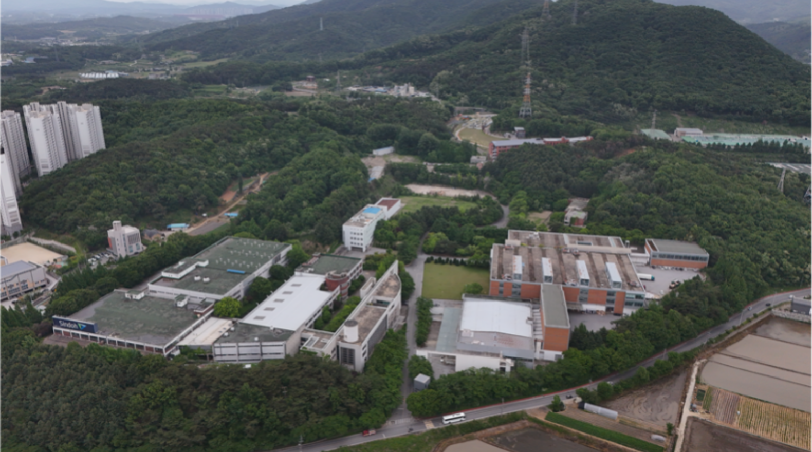 경기도 아산시 공장부지 (舊 신도리코) 개발 전