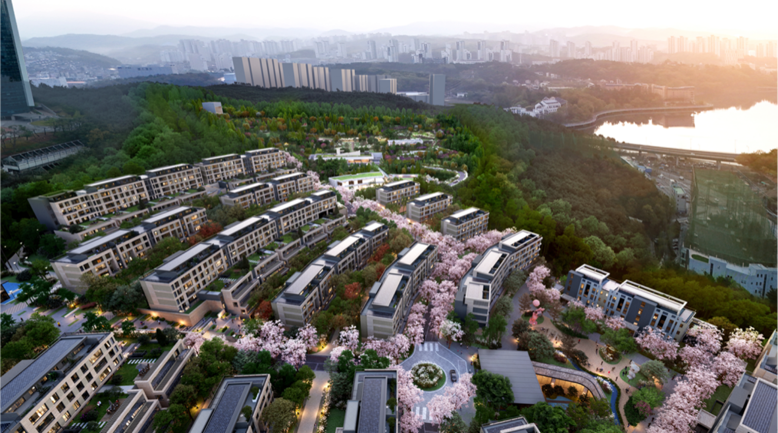 경기도 용인시 연수원부지 (舊 하나은행 연수원) 개발 후
